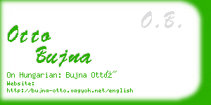 otto bujna business card